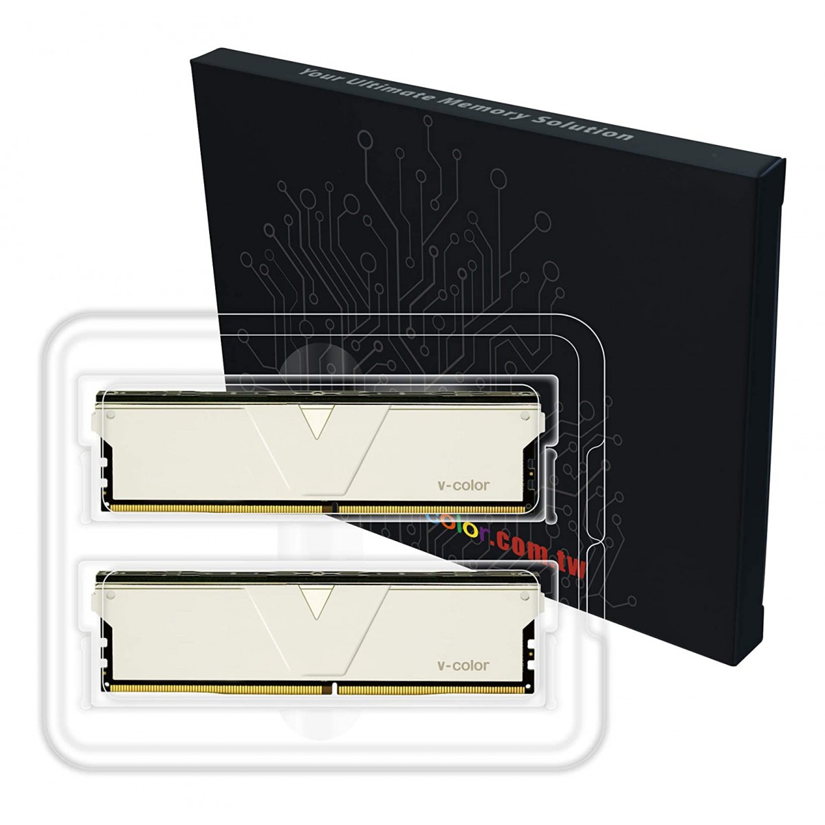 Memória DDR4 V-Color Skywalker Plus, 32GB (2x16GB), 3200Mhz, Silver, TO416G32D816DSPSXK