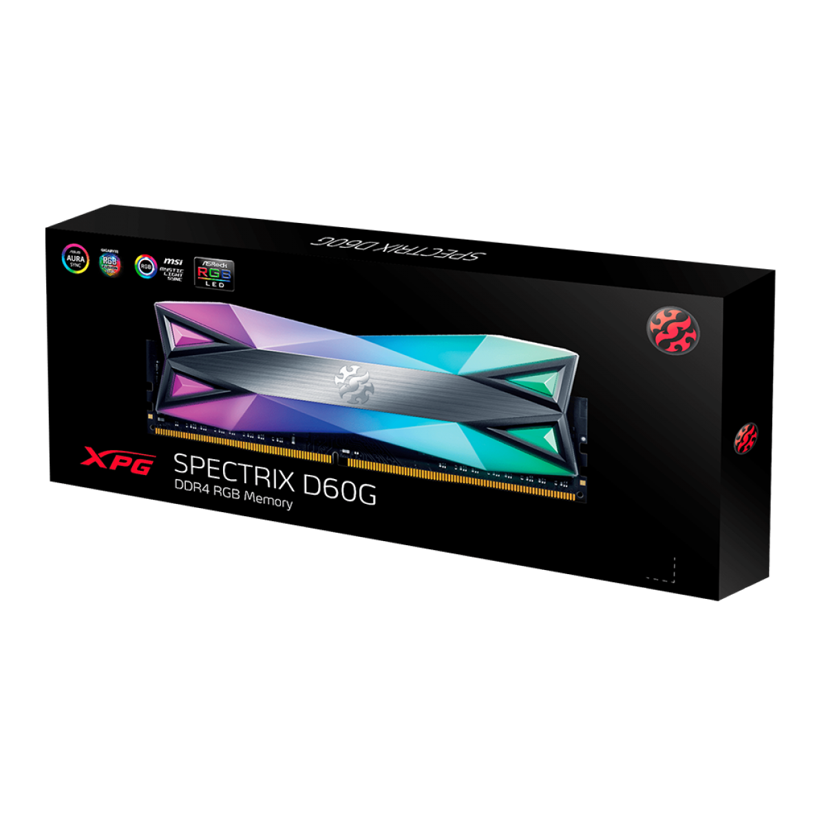 Memória DDR4 XPG Spectrix D60G, 16GB, 3000Mhz, RGB, Gray, AX4U3000716G16A-ST60