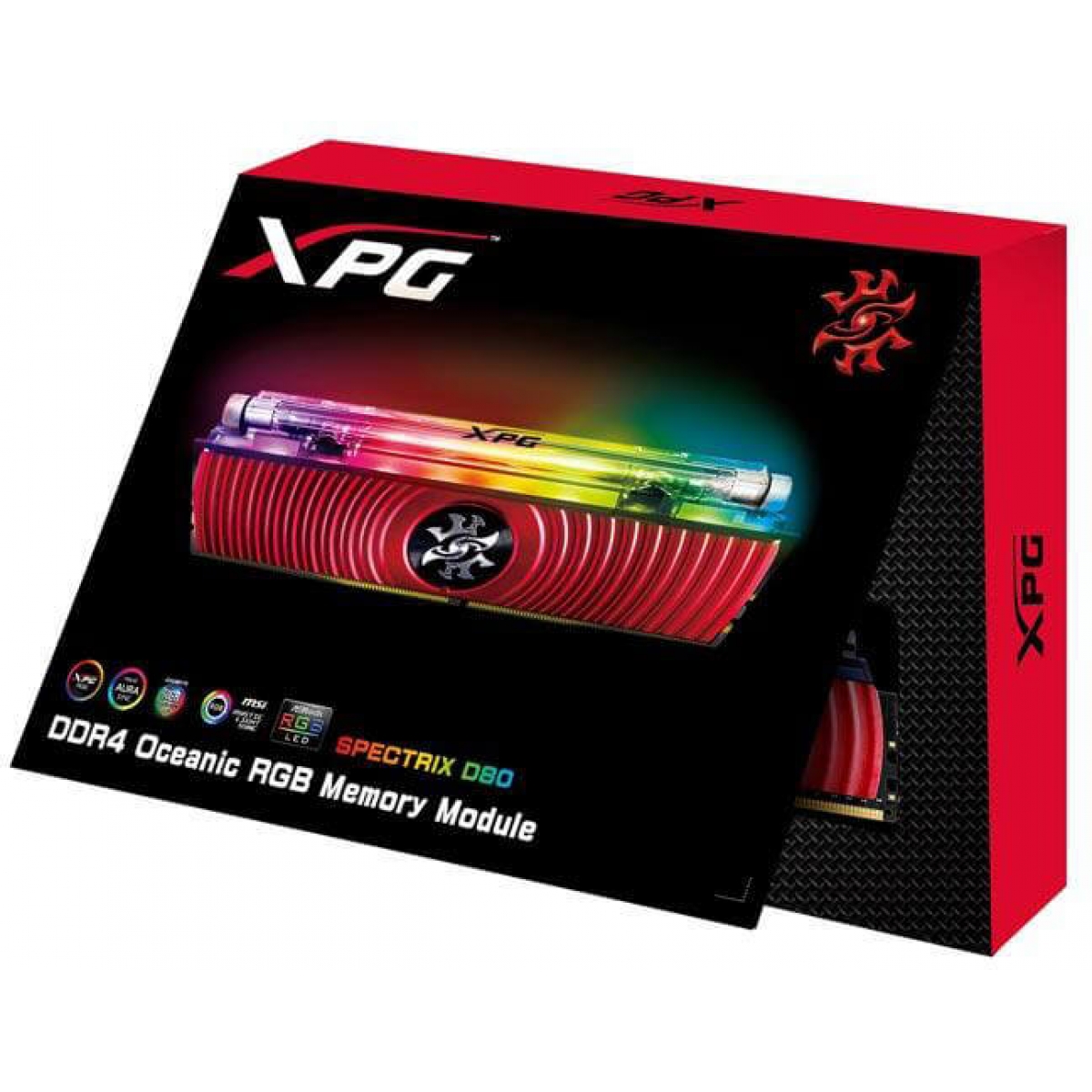 Memória DDR4 XPG Spectrix D80 RGB, 8GB 3000Mhz, AX4U300038G16-SR80
