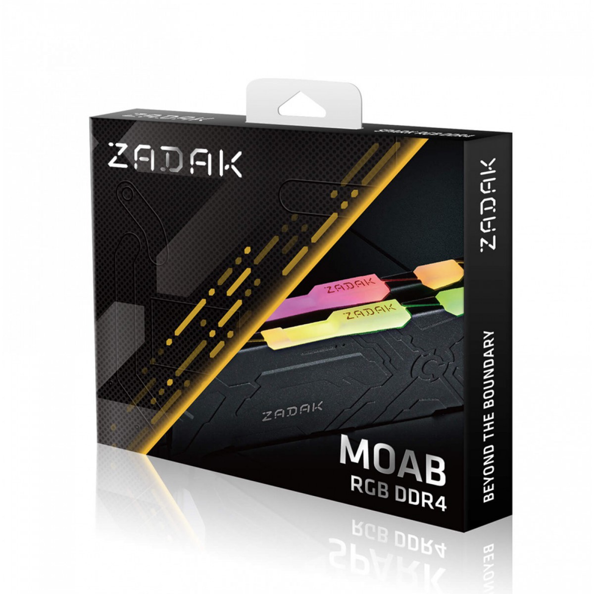 Memória DDR4 Zadak MOAB, RGB, 16GB, 3000MHz, Black, ZD4-MO130C08-16GYG1