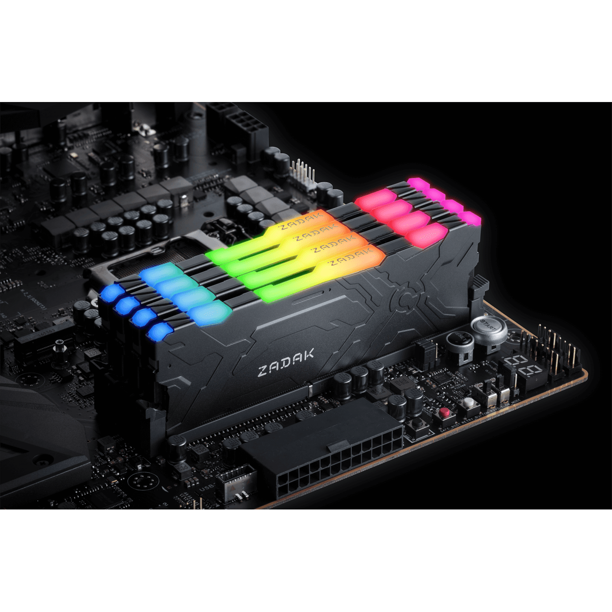 Memória DDR4 Zadak MOAB, RGB, 8GB, 3000MHz + Brinde Zadak