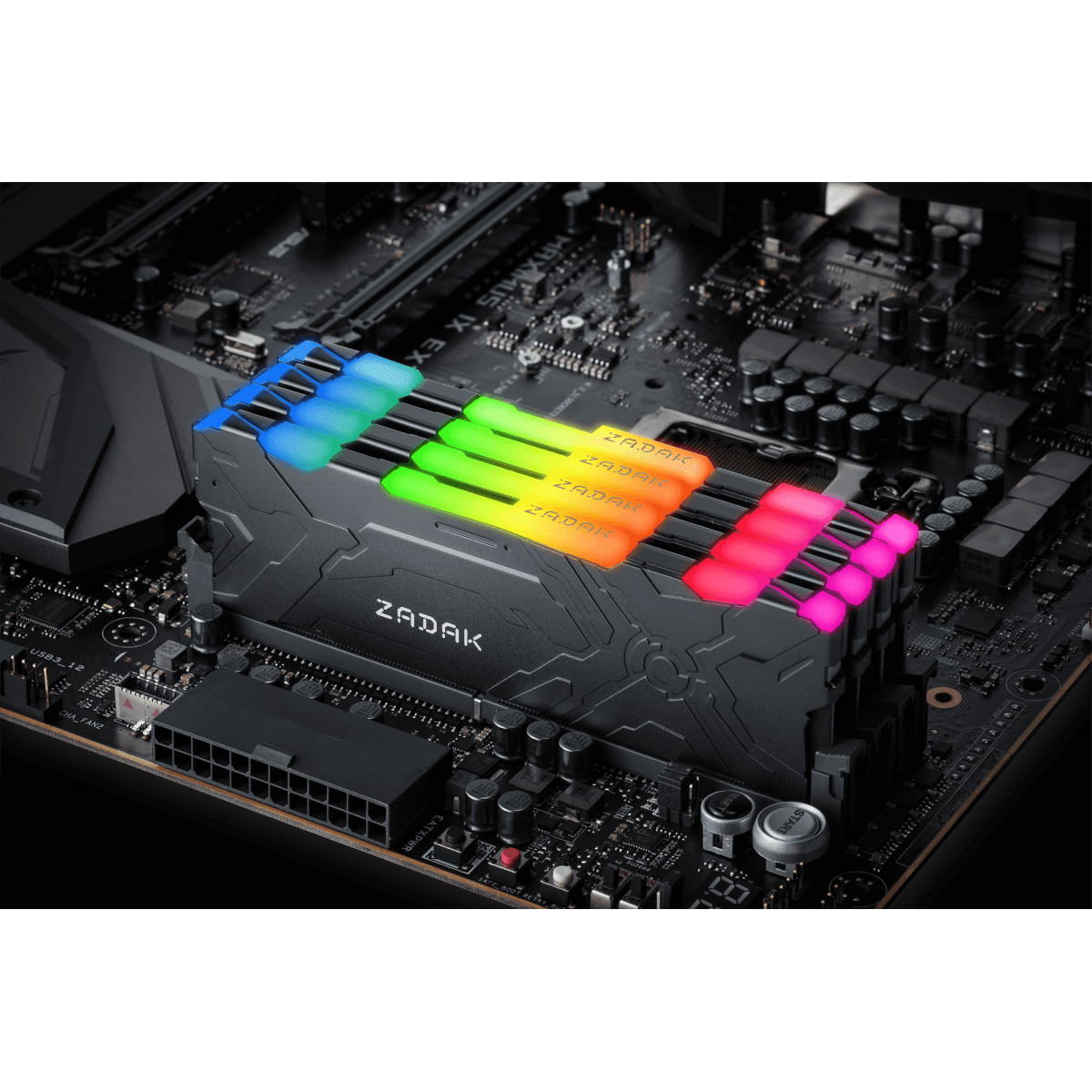 Memória DDR4 Zadak MOAB, RGB, 8GB, 3000MHz + Brinde Zadak