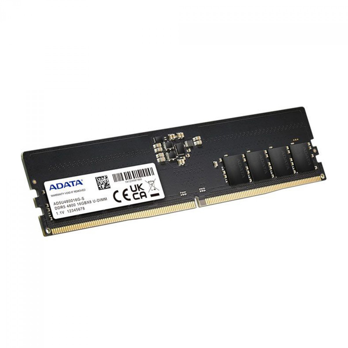 Memória DDR5 Adata, 16GB, 4800MHz, AD5U480016G-S