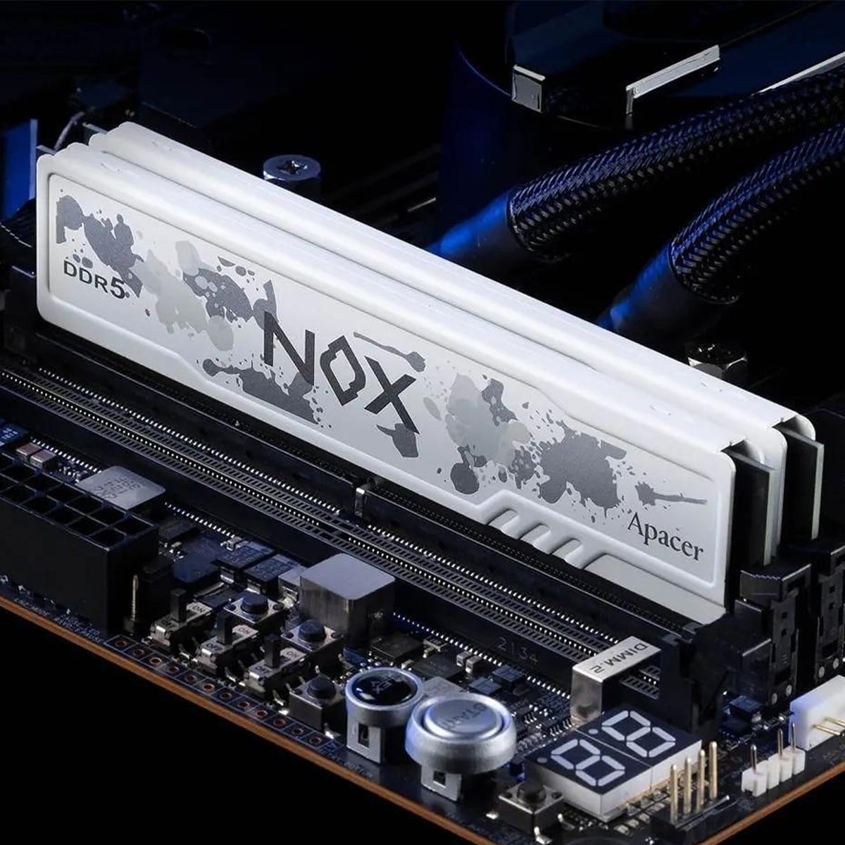 Memória DDR5 Apacer Nox, 16GB, 6000MHz, Branco, AH5U16G60C622MWAA-1