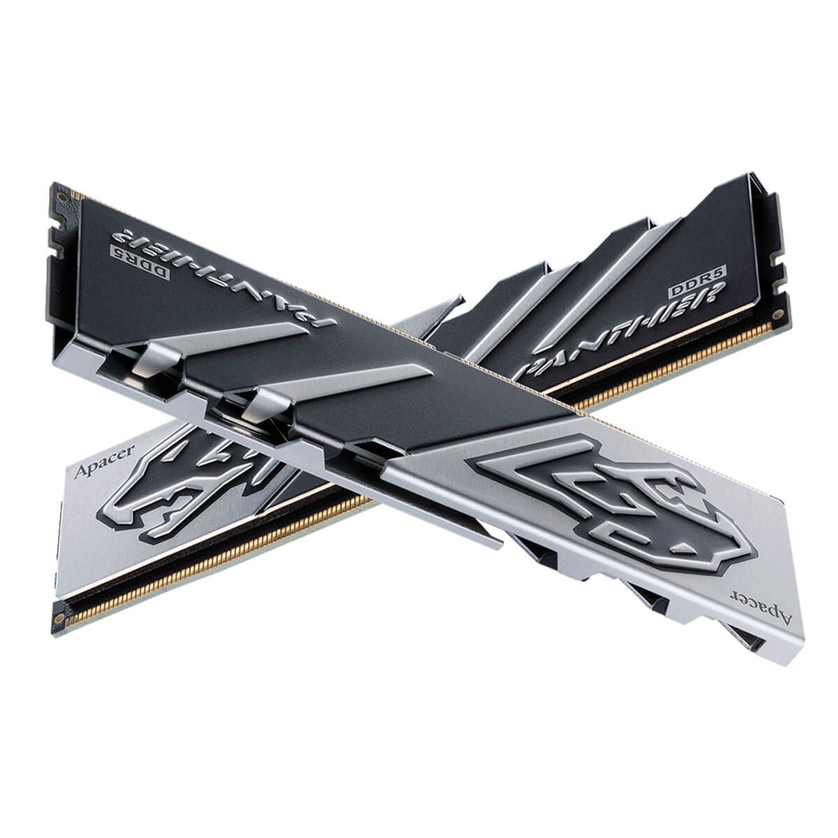 Memória DDR5 Apacer Panther, 16GB, 5200MHz, Preto/Cinza, AH5U16G52C5227BAA-1