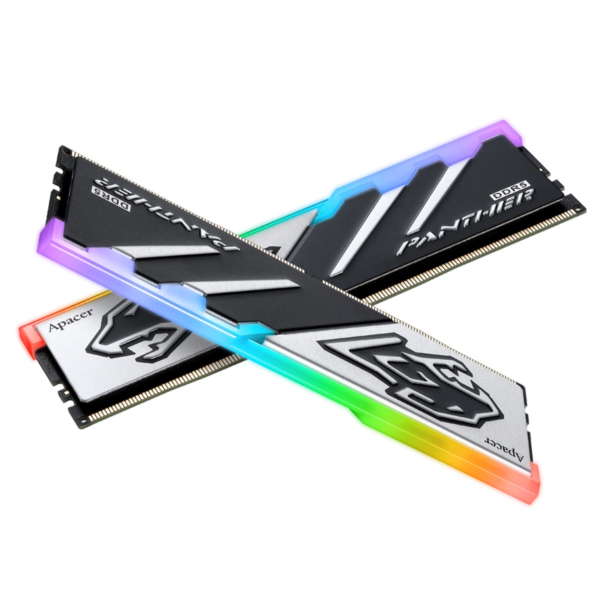 Memória DDR5 Apacer Panther RGB, 16GB, 6000MHz, Preto/Cinza, AH5U16G60C6229BAA-1