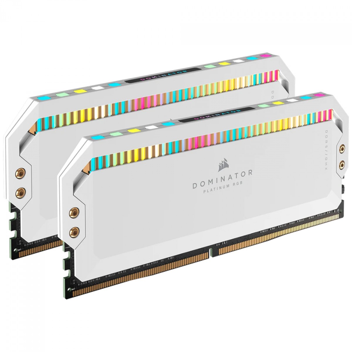 Memória DDR5 Corsair Dominator Platinum RGB, 32GB (2x16GB), 5200MHz, Branca, CMT32GX5M2B5200C40W