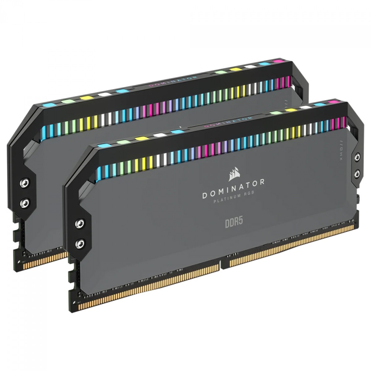 Memória DDR5 Corsair Dominator Platinum RGB, 32GB (2x16GB), 5200MHz, Cinza, CMT32GX5M2B5200Z40