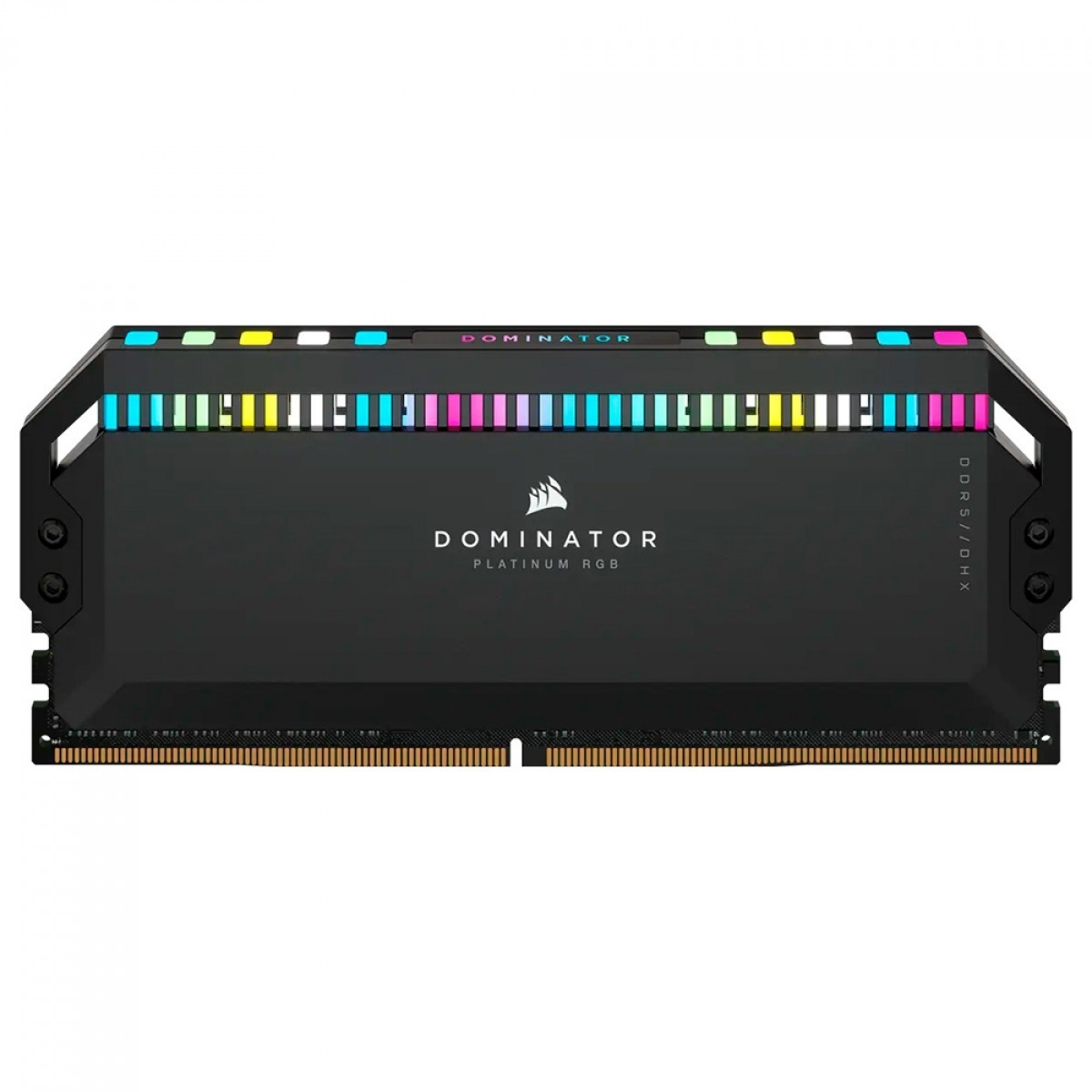 Memória DDR5 Corsair Dominator Platinum RGB, 32GB (2x16GB), Preto, 6200MHz, CMT32GX5M2E6200C36 