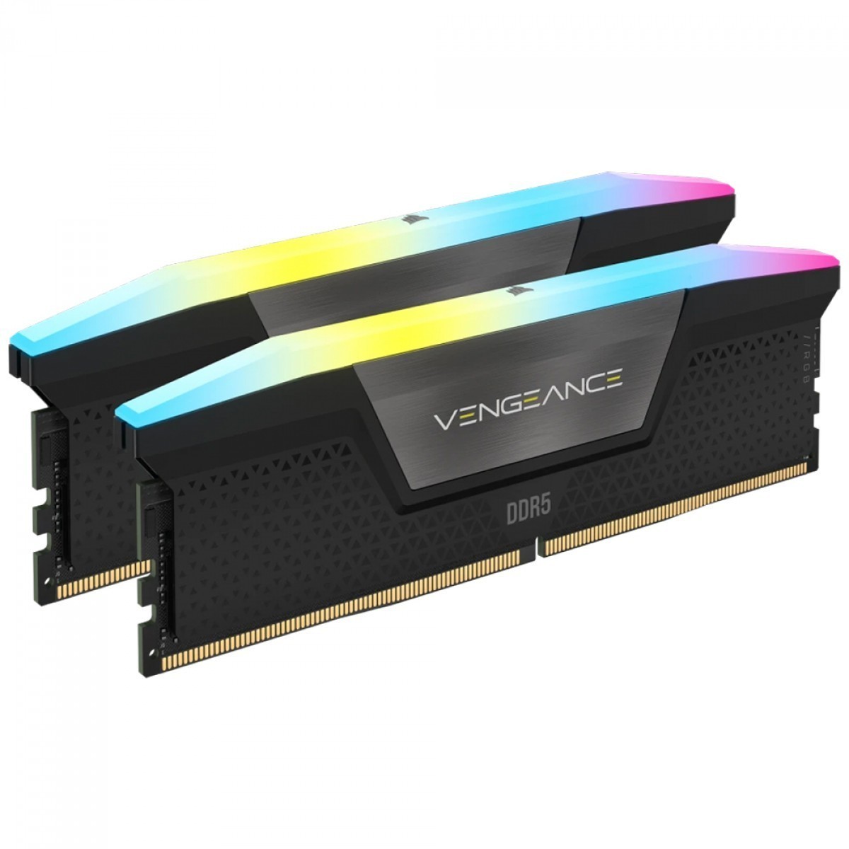 Memória DDR5 Corsair Vengeance RGB, 32GB (2x16GB), 6000MHz, Preto, CMH32GX5M2B6000C38