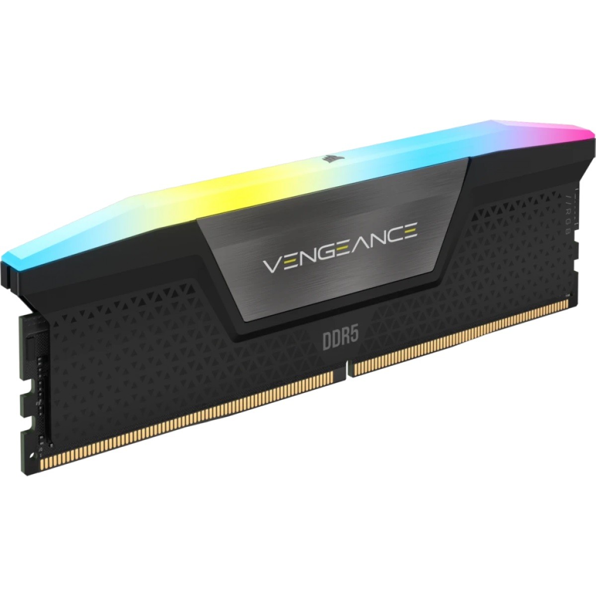 Memória DDR5 Corsair Vengeance RGB, 32GB (2x16GB), 6200MHz, Preto, CMH32GX5M2E6200C36