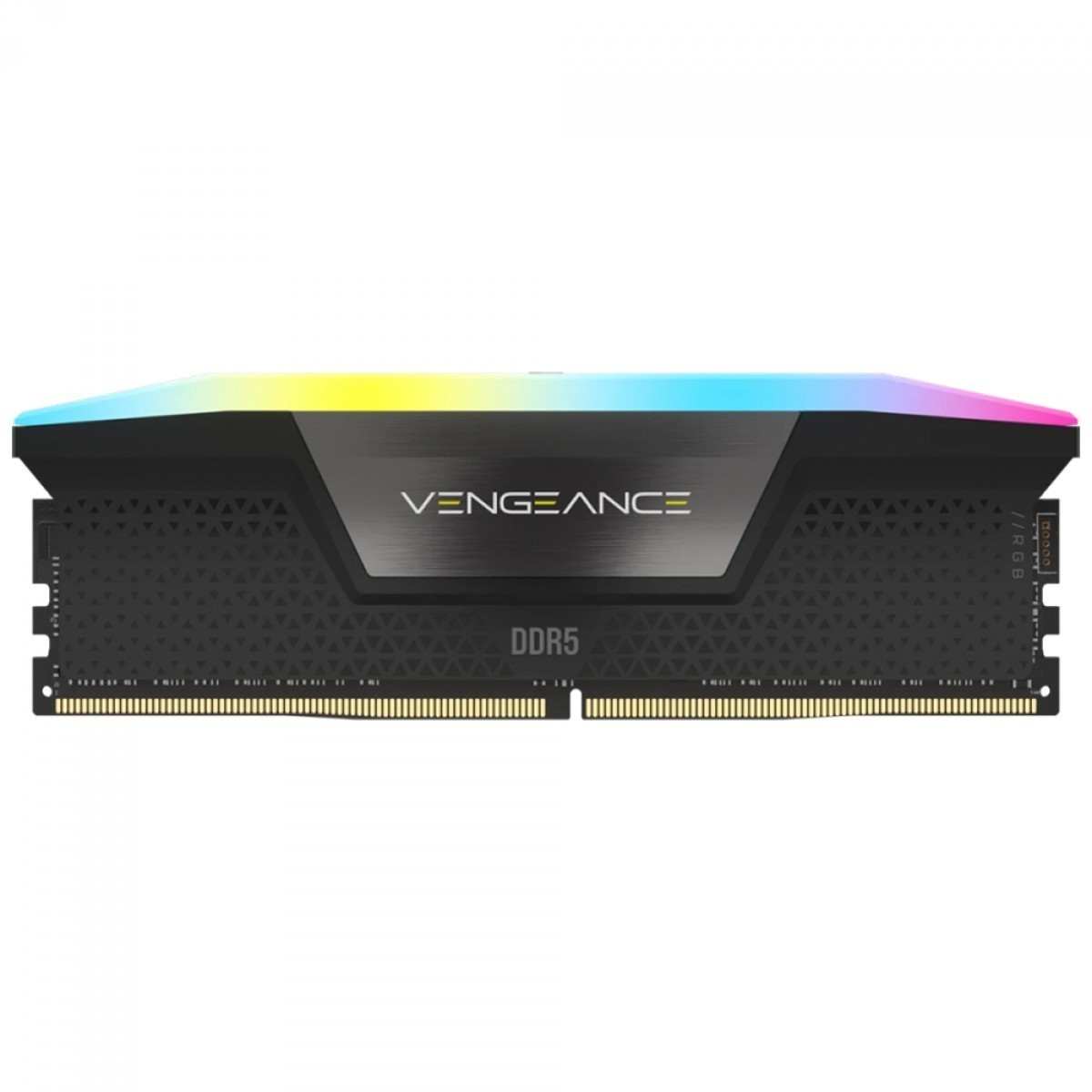 Memória DDR5 Corsair Vengeance RGB, 8GB, 5200MHz, Preto, CMH8GX5M1B5200C40