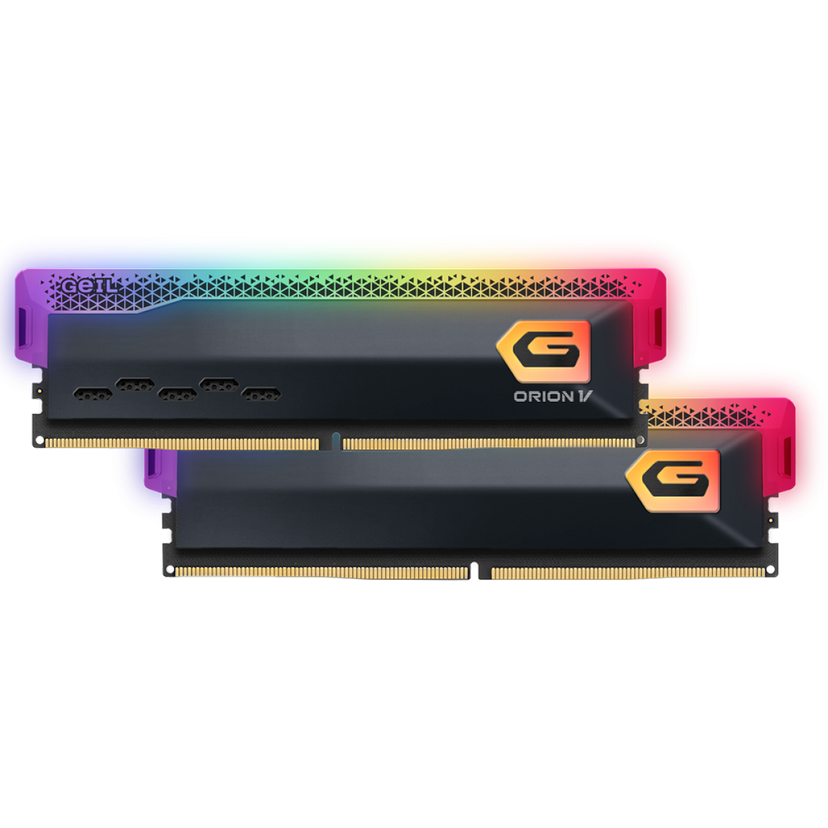 Memória DDR5 Geil Orion, 32GB (2x16GB) 5200MHz, RGB, Titanium Gray, GVSG532GB5200C42DC