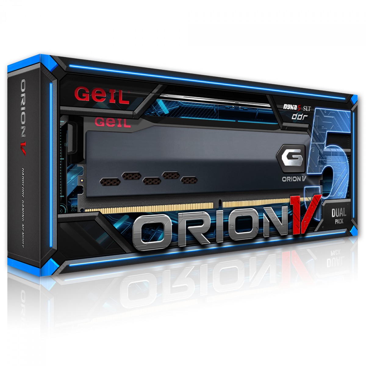 Memória DDR5 Geil Orion V, 32GB (2x16GB), 6000MHz, Titanium Grey, GVG532GB6000C38BDC