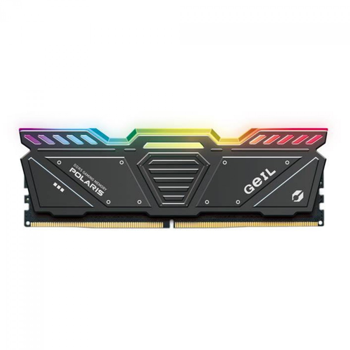 Memória DDR5 Geil Polaris RGB, 16GB 4800MHz, Gray, GOSG516GB4800C40SC