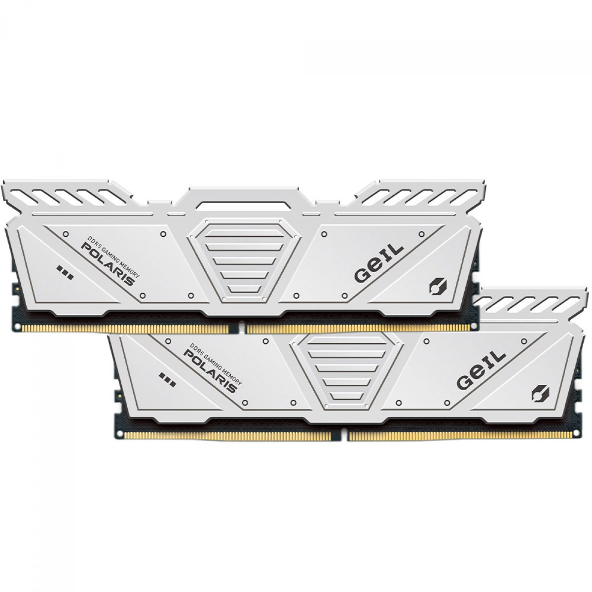 Memória DDR5 Geil Polaris, 32GB (2x16GB), 4800MHz, White, GOW532GB4800C40DC