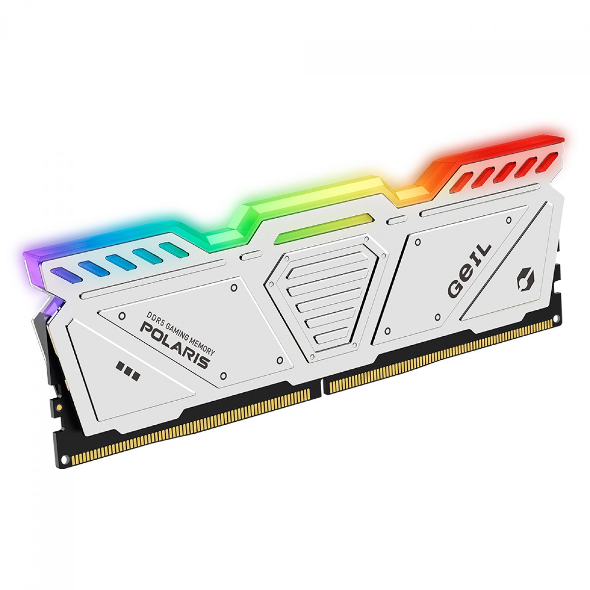 Memória DDR5 Geil Polaris RGB, 8GB 4800MHz, White, GOSW58GB4800C40SC