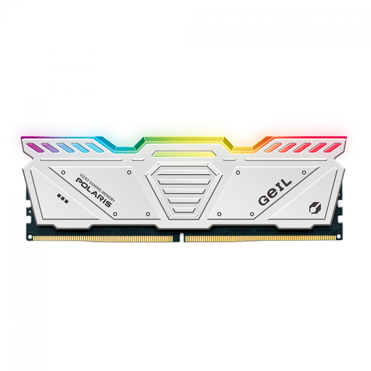 Memória DDR5 Geil Polaris RGB, 8GB 4800MHz, White, GOSW58GB4800C40SC