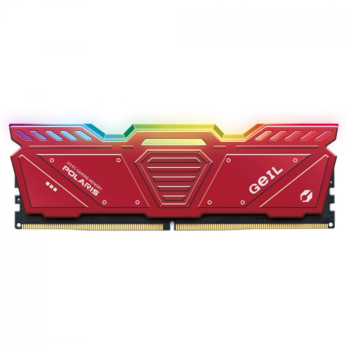 Memória DDR5 Geil Polaris RGB, 32GB (2x16GB), 5200MHz, Red, GOSR532GB5200C42DC