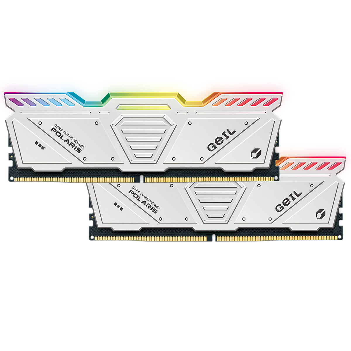 Memória DDR5 Geil Polaris RGB, 32GB (2x16GB), 5200MHz, White, GOSW532GB5200C38BDC