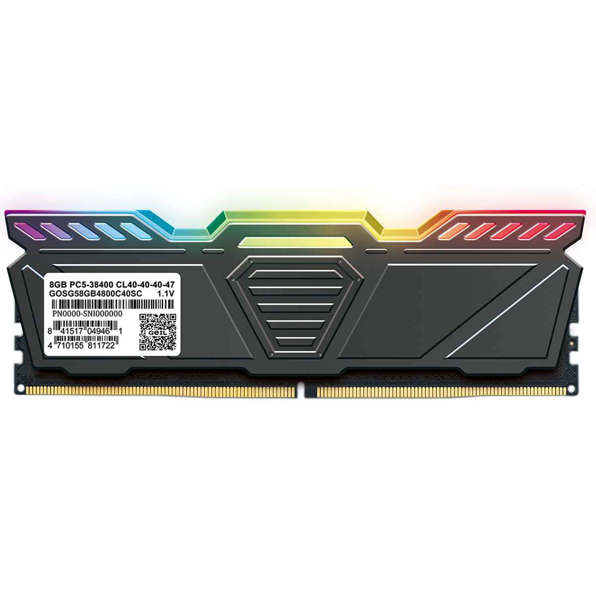 Memória DDR5 Geil Polaris RGB, 32GB (2x16GB), 5600MHz, Grey, GOSG532GB5600C46DC