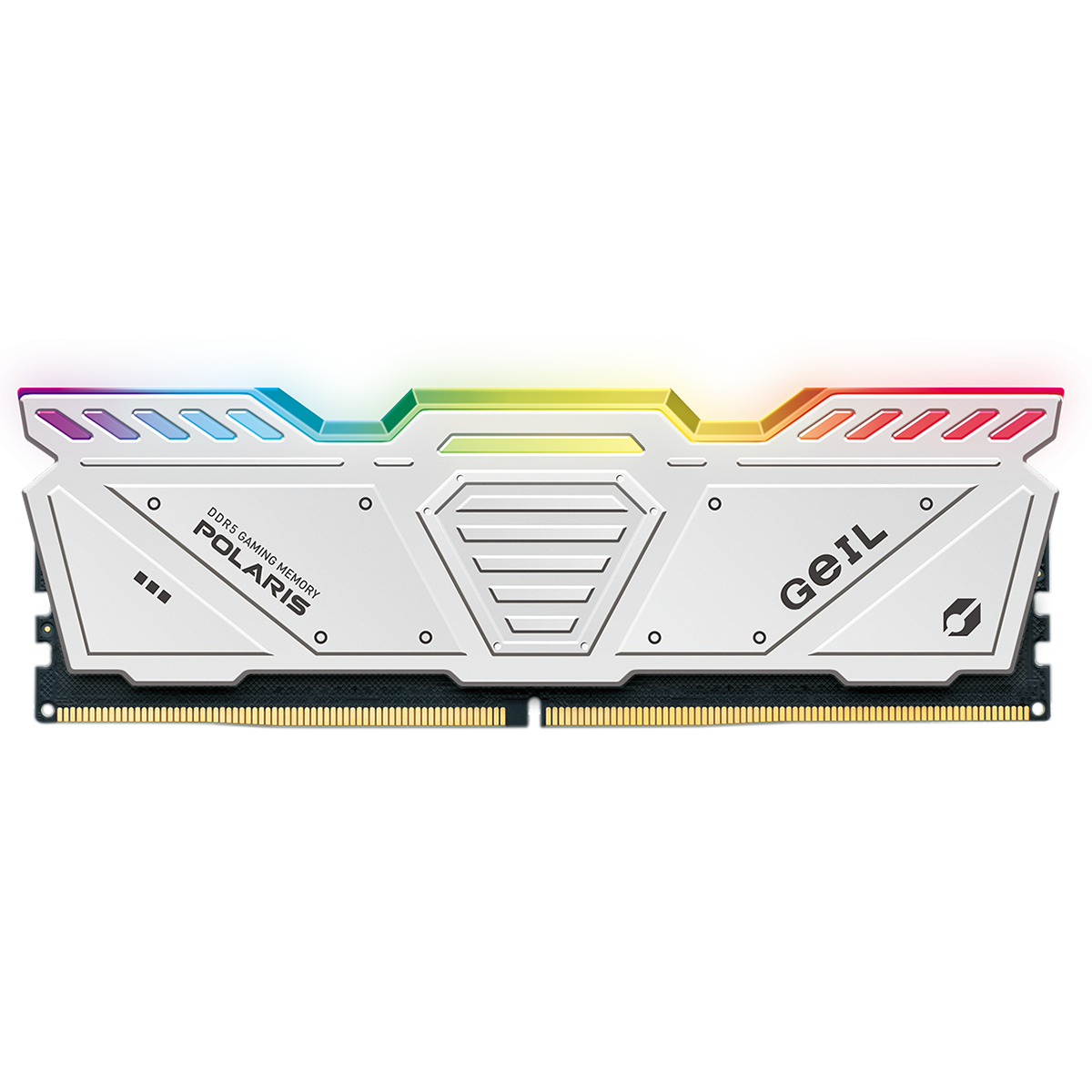 Memória DDR5 Geil Polaris RGB, 32GB (2x16GB), 5600MHz, White, GOSW532GB5600C46DC