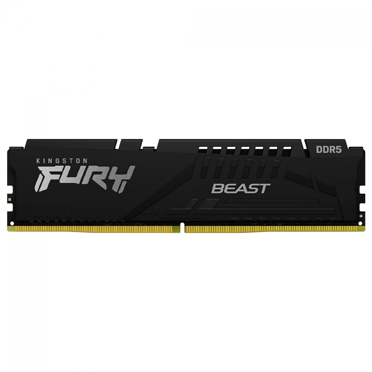 Memória DDR5 Kingston Fury Beast, 16GB, 6400MHz, Preto, KF564C32BBE-16