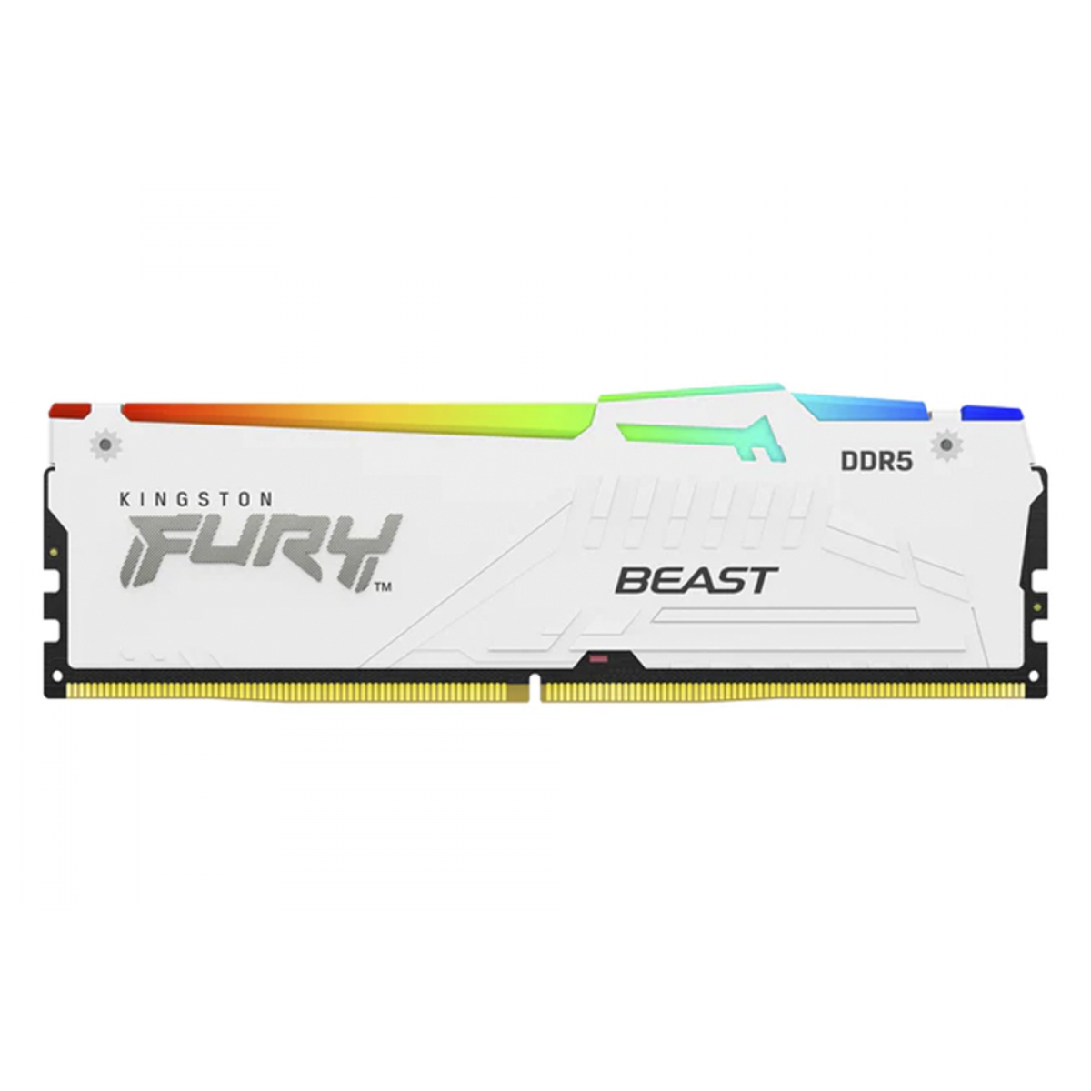 Memória DDR5 Kingston Fury Beast, RGB, 64GB (2x32GB), 6000Mhz, White, KF560C36BWEAK2-64 Memória DDR5 Kingston Fury Beast, RGB, 64GB (2x32GB), 6000Mhz, White, KF560C36BWEAK2-64