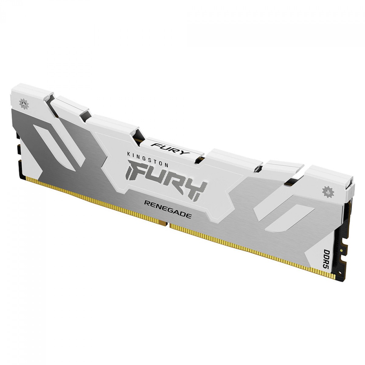 Memória DDR5 Kingston Fury Renegade, 16GB, 7200MHz, White, KF572C38RW-16