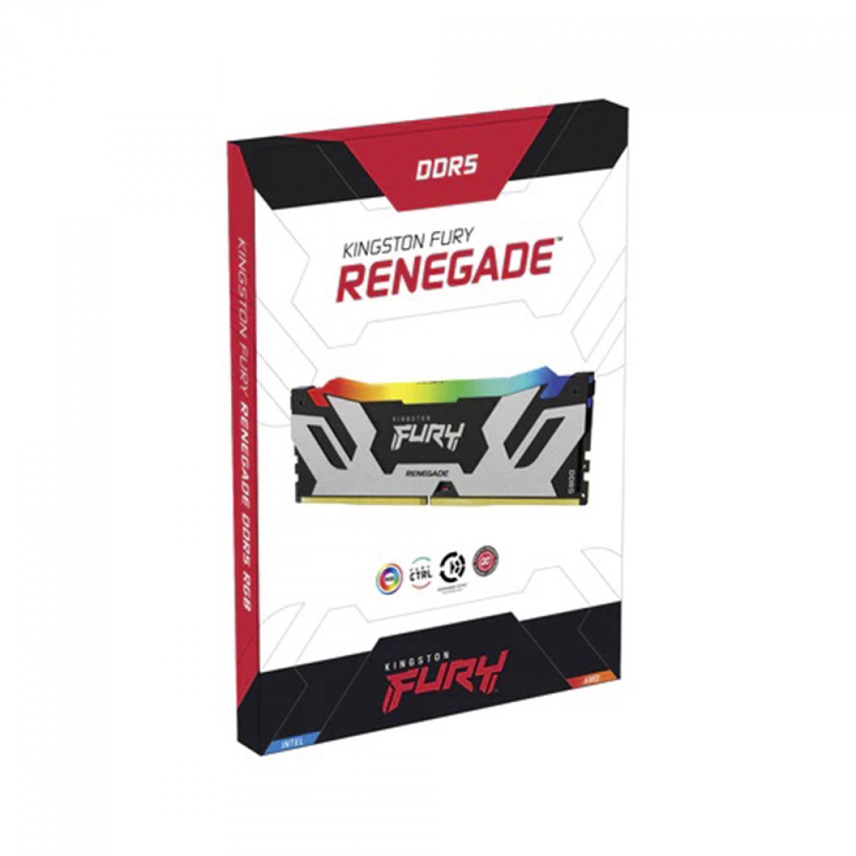 Memória DDR5 Kingston Fury Renegade RGB, 16GB, 6400Mhz, KF564C32RSA-16