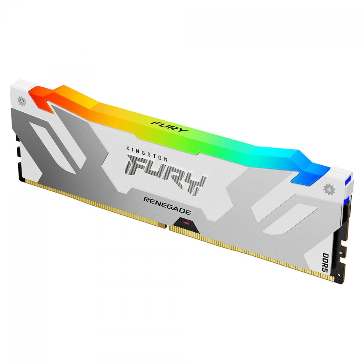 Memória DDR5 Kingston Fury Renegade, RGB, 16GB, 6400Mhz, White, KF564C32RWA-16
