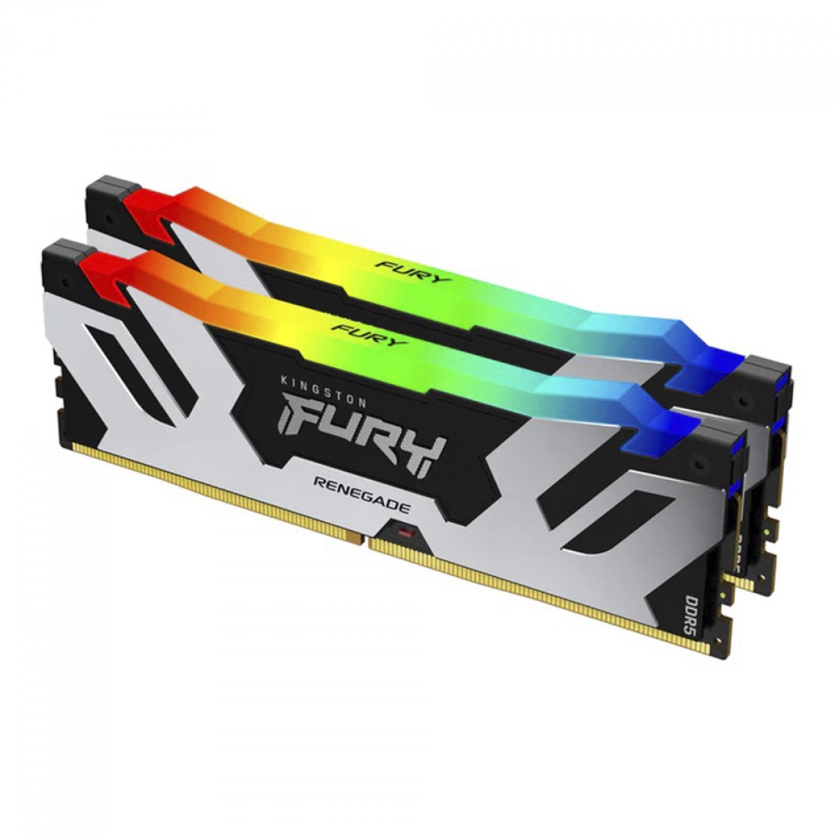 Memória DDR5 Kingston Fury Renegade RGB, 32GB (2x16GB), 6400Mhz, KF564C32RSAK2-32