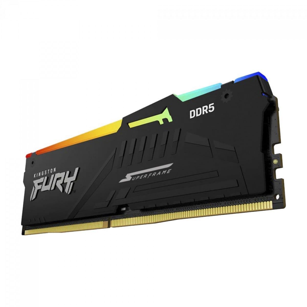 Memória DDR5 Kingston Fury SuperFrame, RGB, 8GB, 5600Mhz, Black, KF556C36BBEA-8CLLB