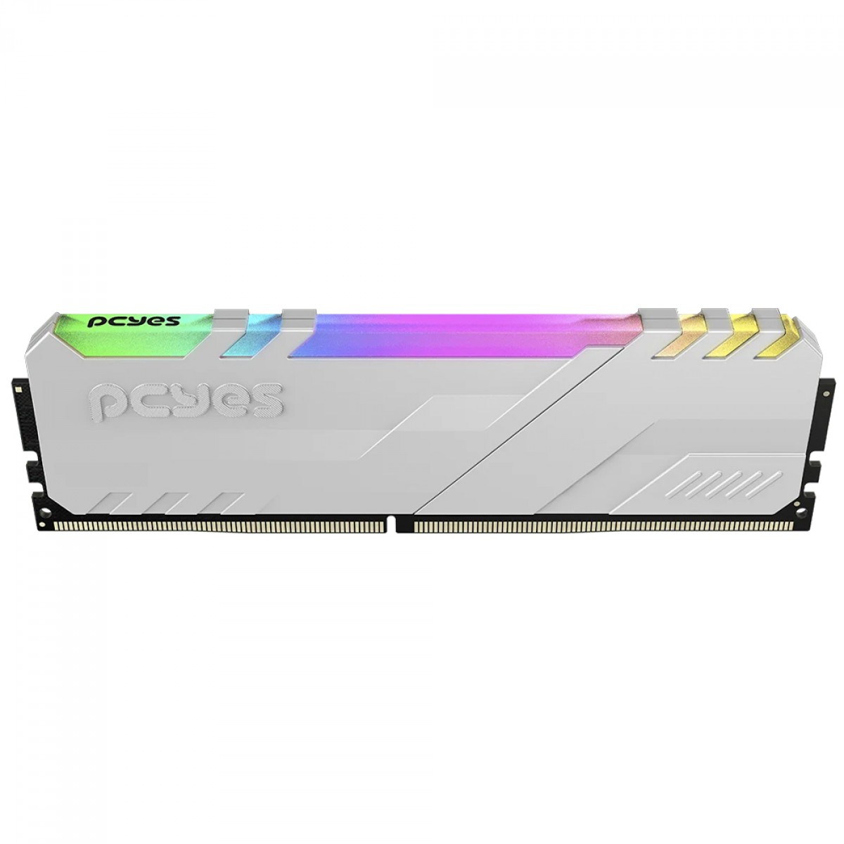 Memória DDR5 PCYes, RGB, 16GB, 5600MHz, Branco, PM165600D5WR