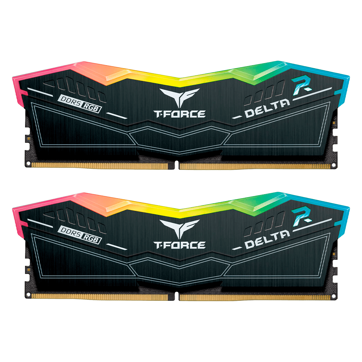 Memória DDR5 T-FORCE DELTA RGB, 32GB (2x16GB), 6400MHz, Black, FF3D532G6400HC40BDC01