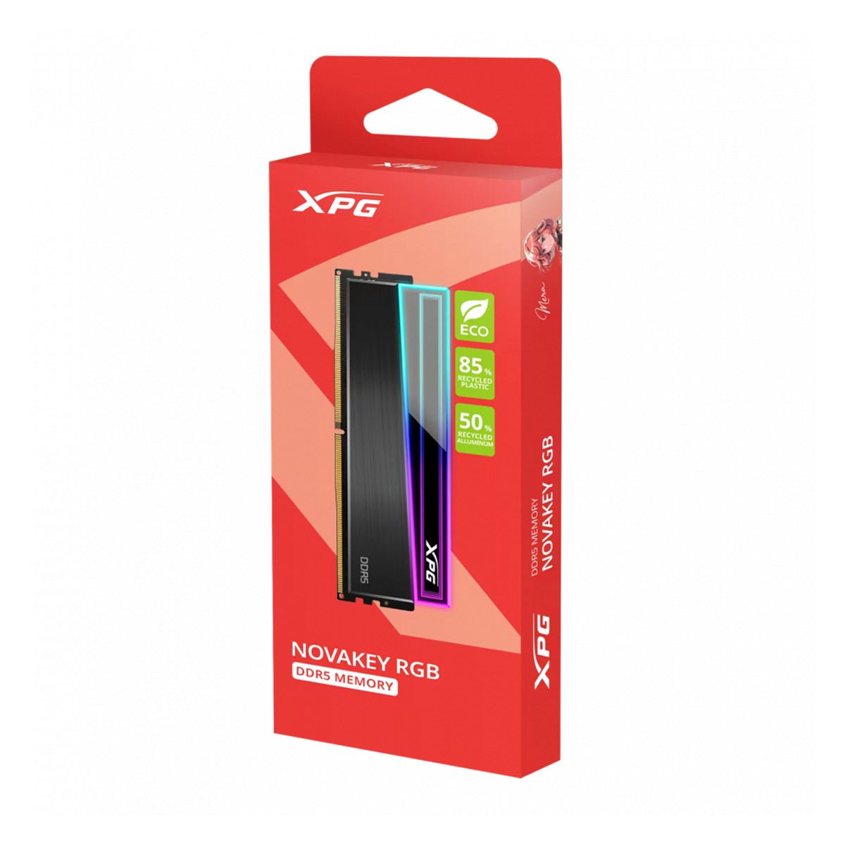 Memória DDR5 XPG Novakey, RGB, 16GB, 5600MHz, Preto, AX5U5600C4616G-CNKRBK