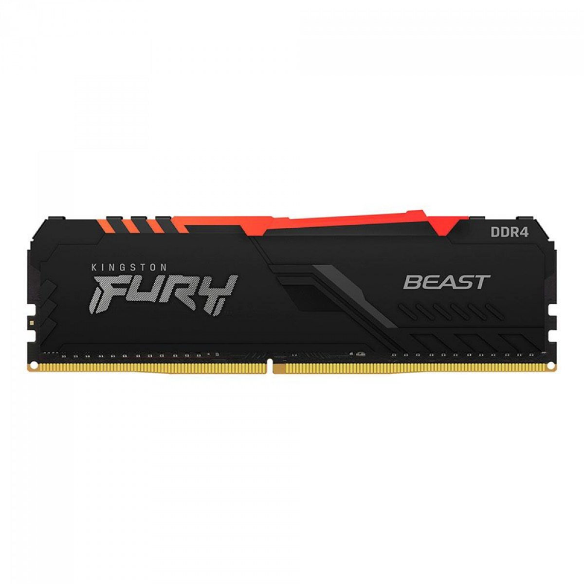 Memória Kingston Fury Beast RGB, 16GB, 2666Mhz, DDR4, Preto, KF426C16BB1A/16