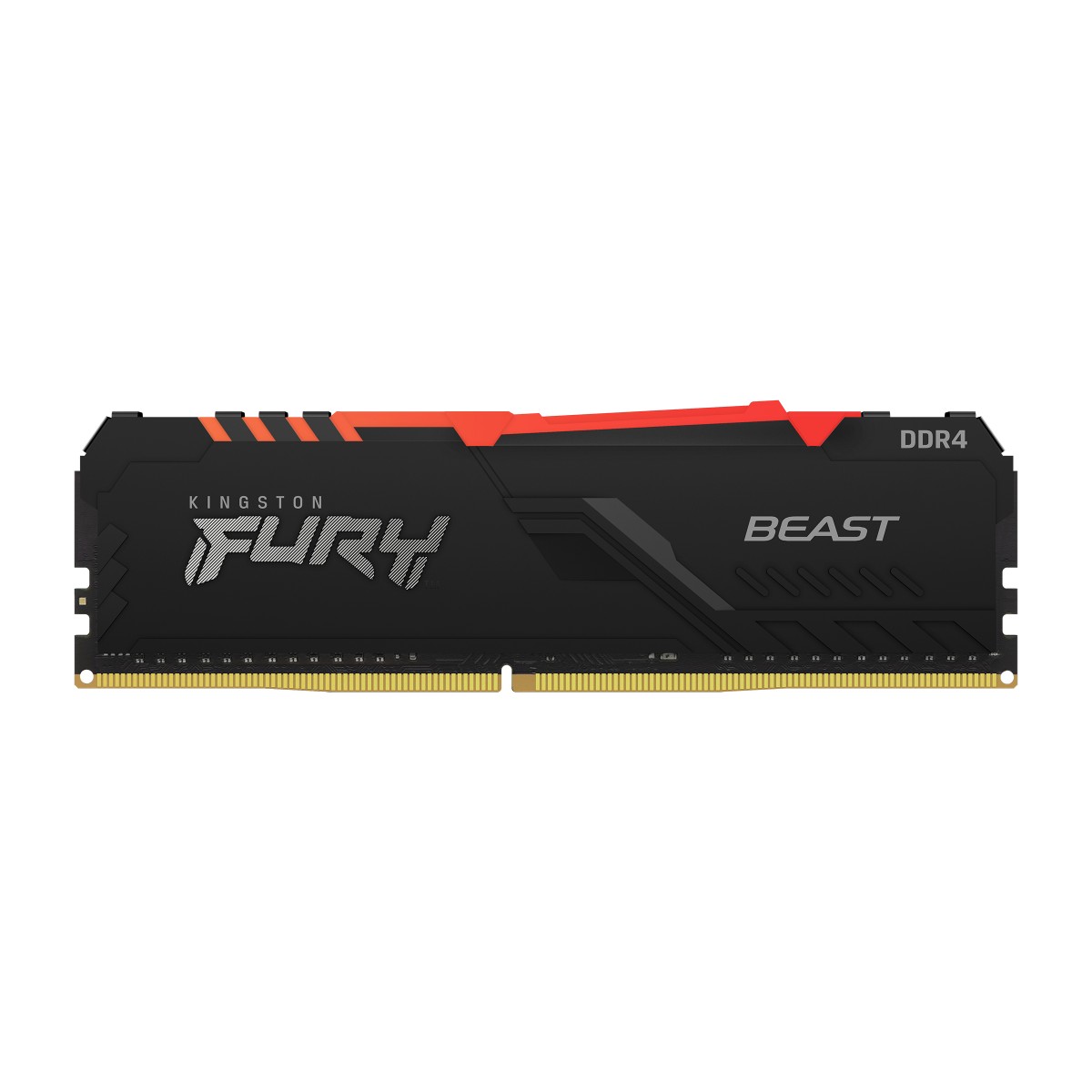 Memória DDR4 Kingston Fury Beast RGB, 16GB,(2x8GB), 3000Mhz, Preto, KF430C15BBAK2/16