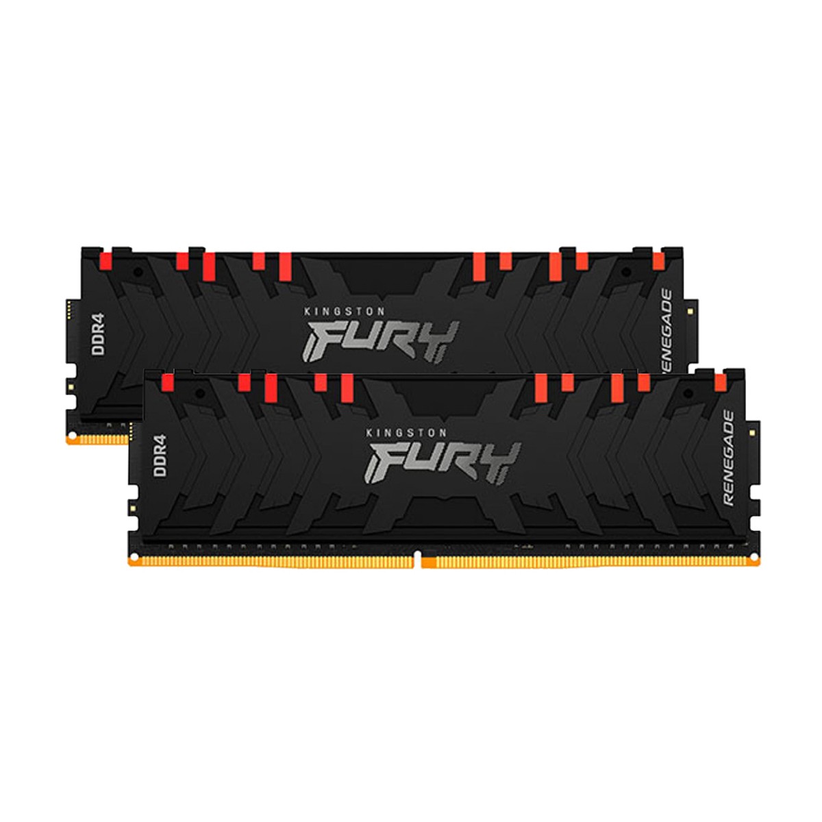 Memória DDR4 Kingston Fury Renegade RGB, 16GB (2X8GB), 3600Mhz, Black, KF436C16RBAK2/16