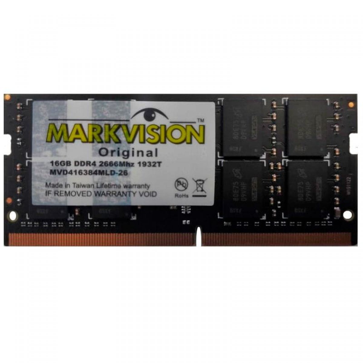 Memória P/ Notebook DDR4 Markvision 16GB 2666Mhz, MVD416384MLD-26