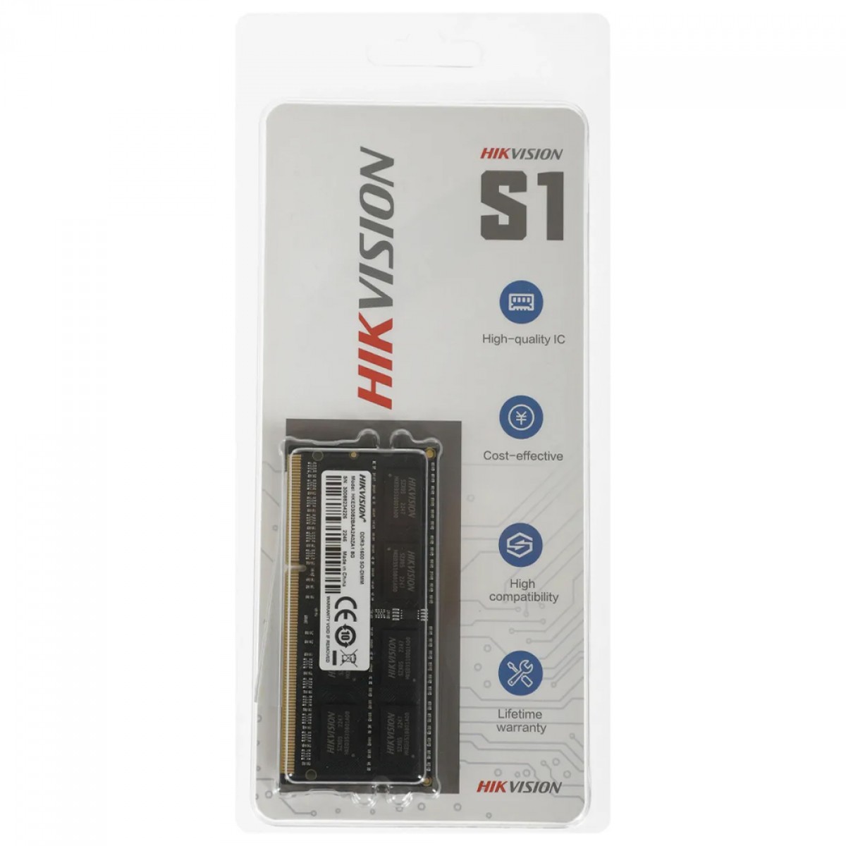 Memória Para Notebook DDR3 Hikvision, 4GB, 1600MHz, Black, HKED3042AAA2A0ZA1