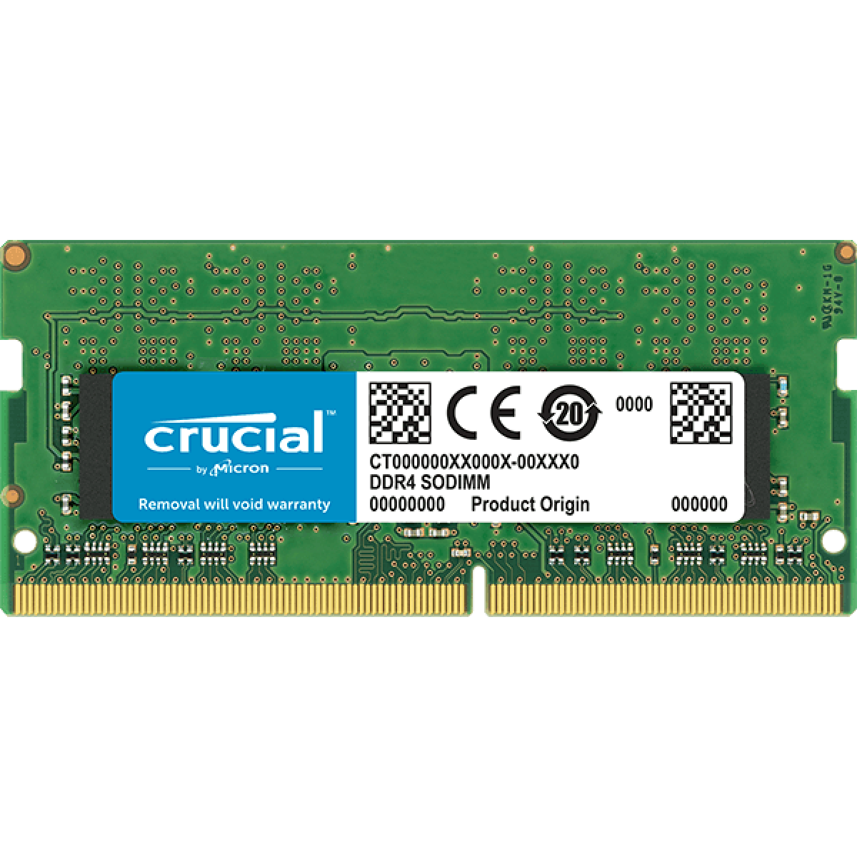 Memória para Notebook DDR4 Crucial, 32GB, 3200MHz, CT32G4SFD832A