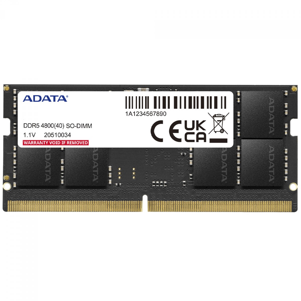 Memória Para Notebook DDR5 Adata XPG, 16GB, 4800Mhz, AD5S480016G-S