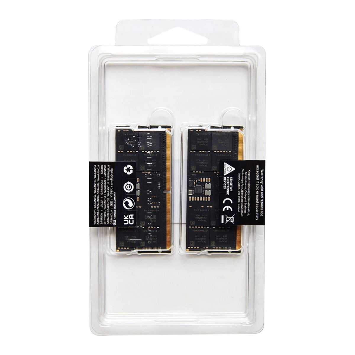 Memória Para Notebook DDR5 Kingston Fury Impact, 64GB (2x32GB), 4800MHz, CL38, Black, KF548S38IBK2-64
