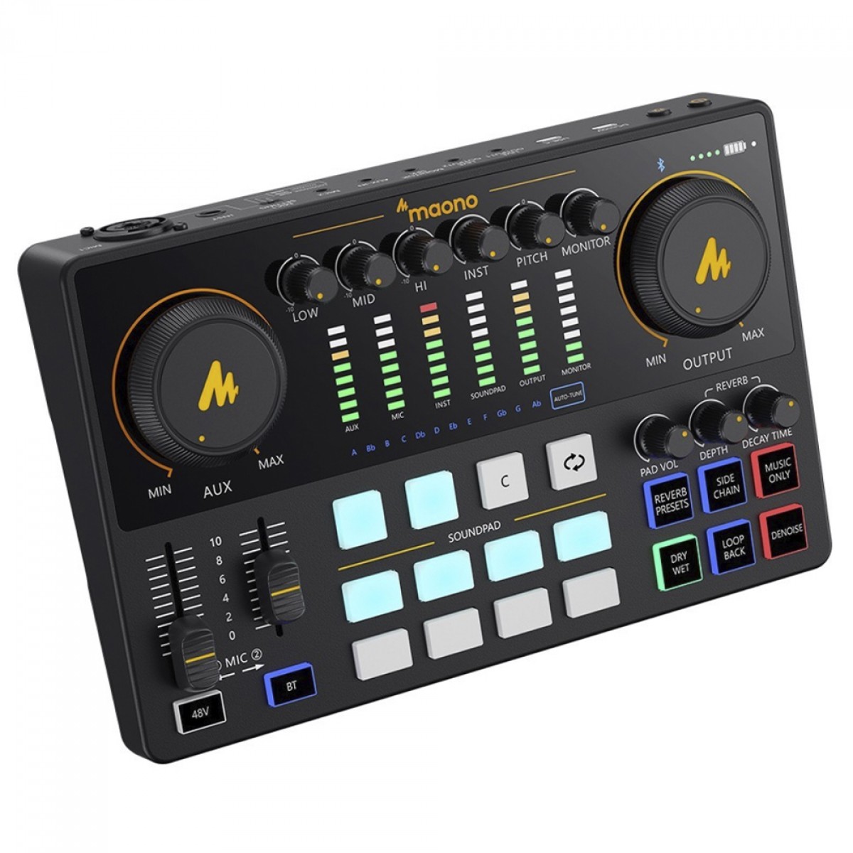Mesa de Som Maonocaster E2, Sem fio, USB, Preto, AME2