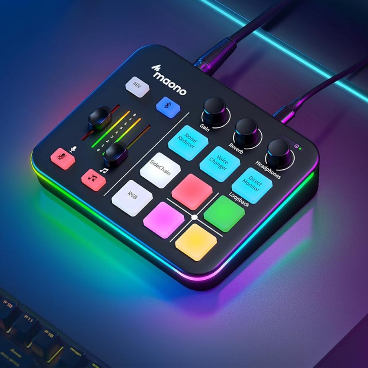 Mesa de Som Maonocaster G1 NEO, USB, Bluetooth, Preto