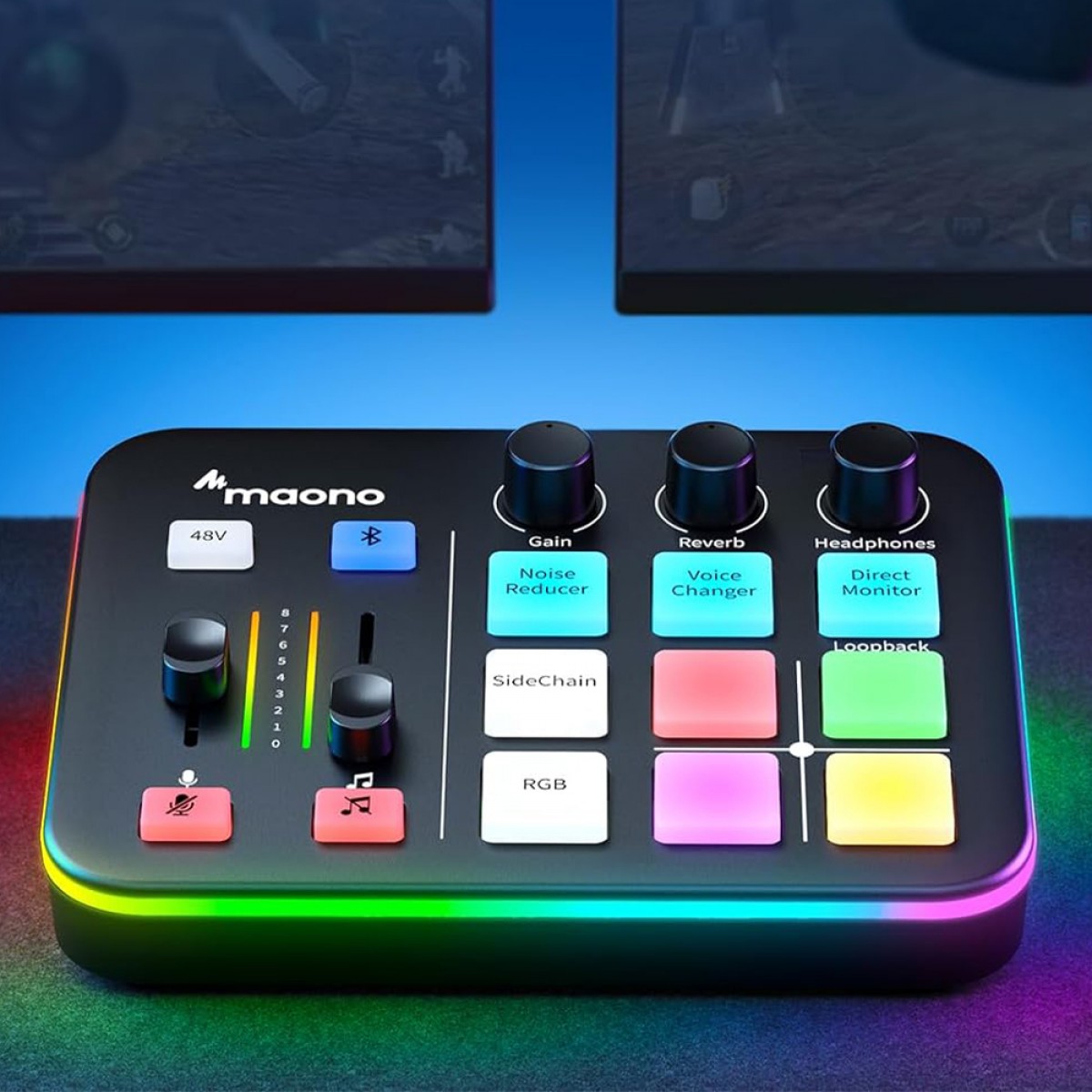 Mesa de Som Maonocaster G1 NEO, USB, Bluetooth, Preto