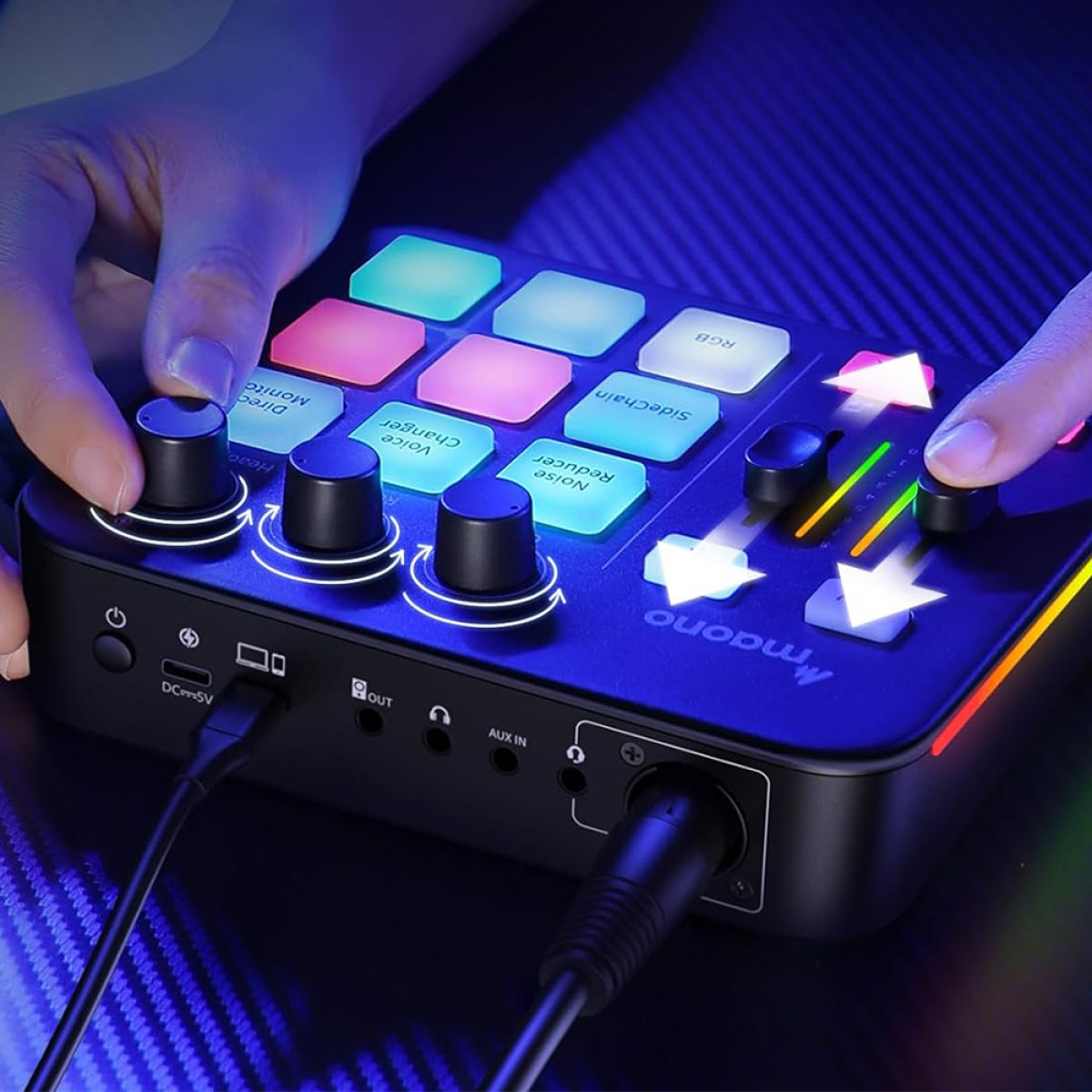 Mesa de Som Maonocaster G1 NEO, USB, Bluetooth, Preto