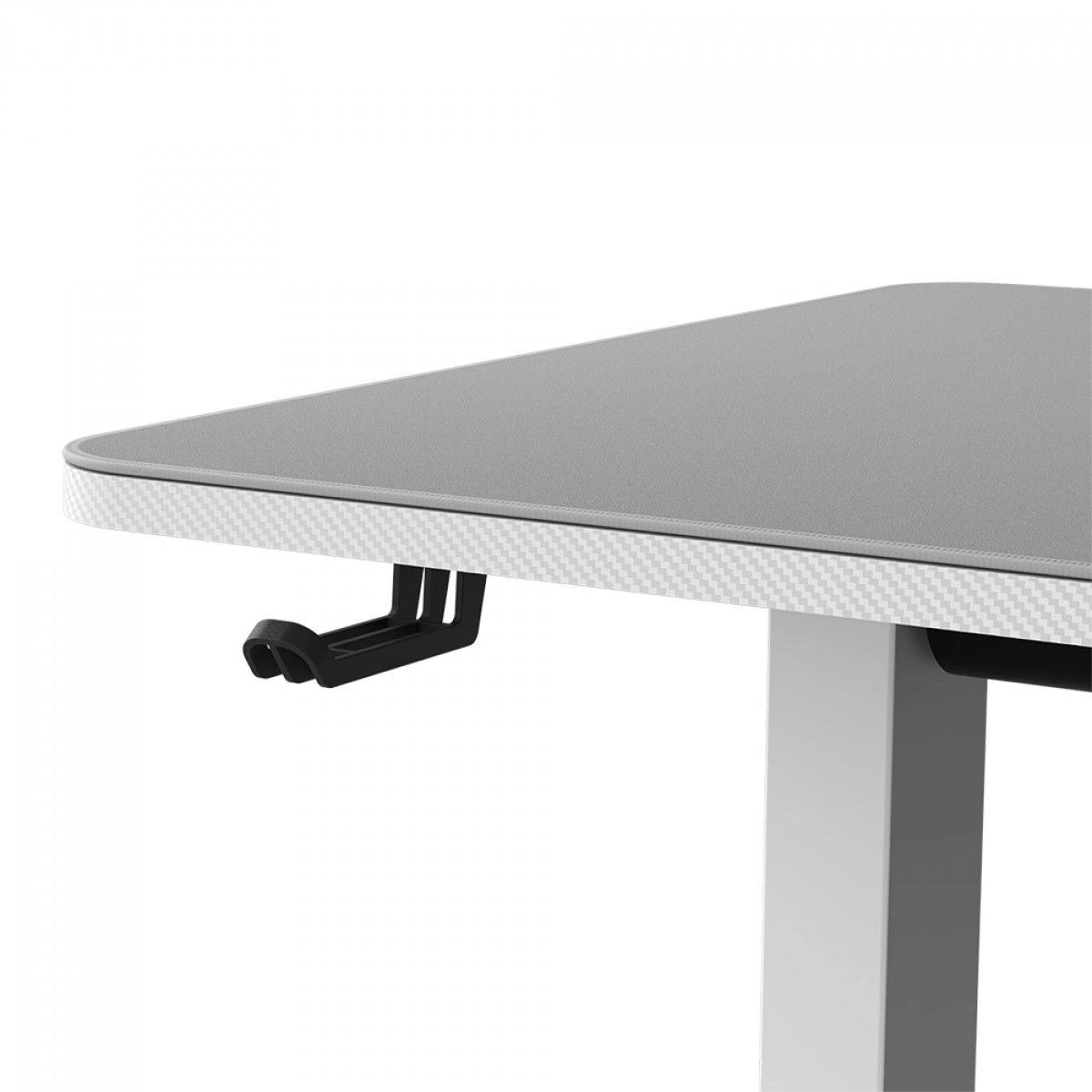 Mesa Gamer Cougar E-STAR 120, Ajuste Elétrico, Suporte Para Headset, Branca, CGR-E-STAR120-WHW