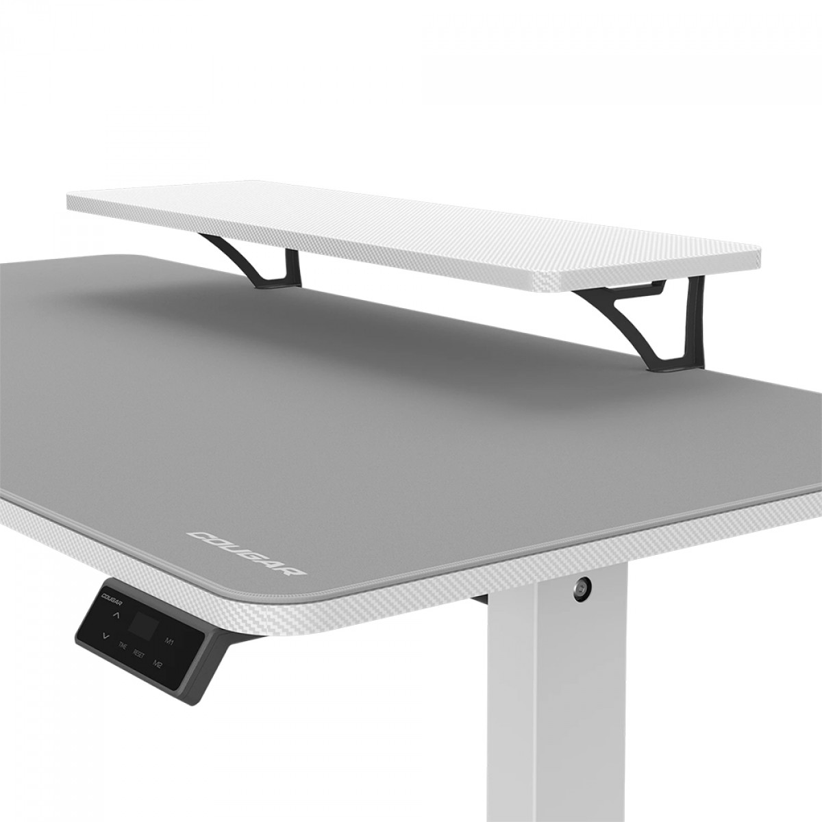 Mesa Gamer Cougar E-STAR 140, Ajuste Elétrico, Suporte Para Headset, Branca, CGR-E-STAR140-WHW